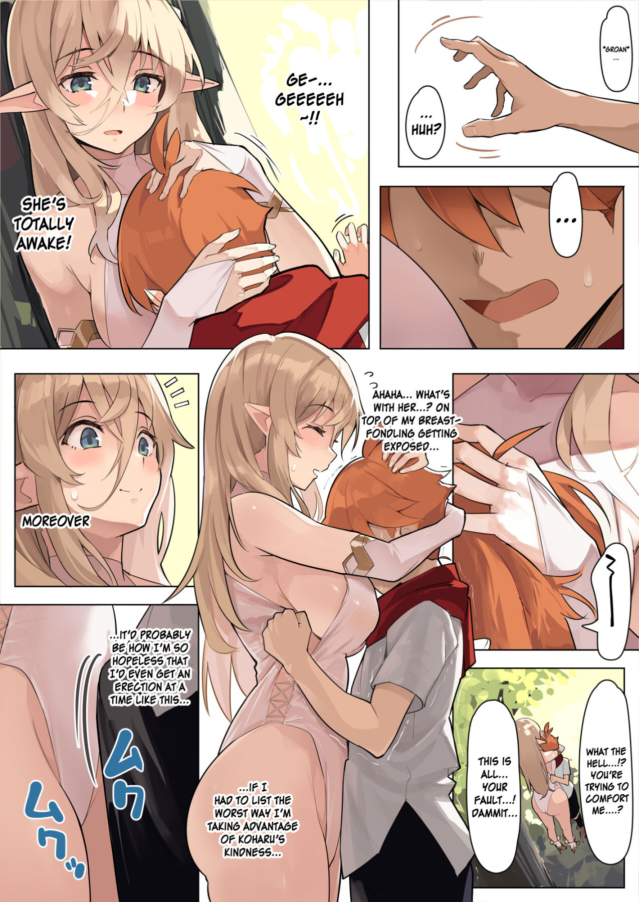 Hentai Manga Comic-A Manga About a Hopeless Man Who Has Sex With a Kind Elf-Read-10